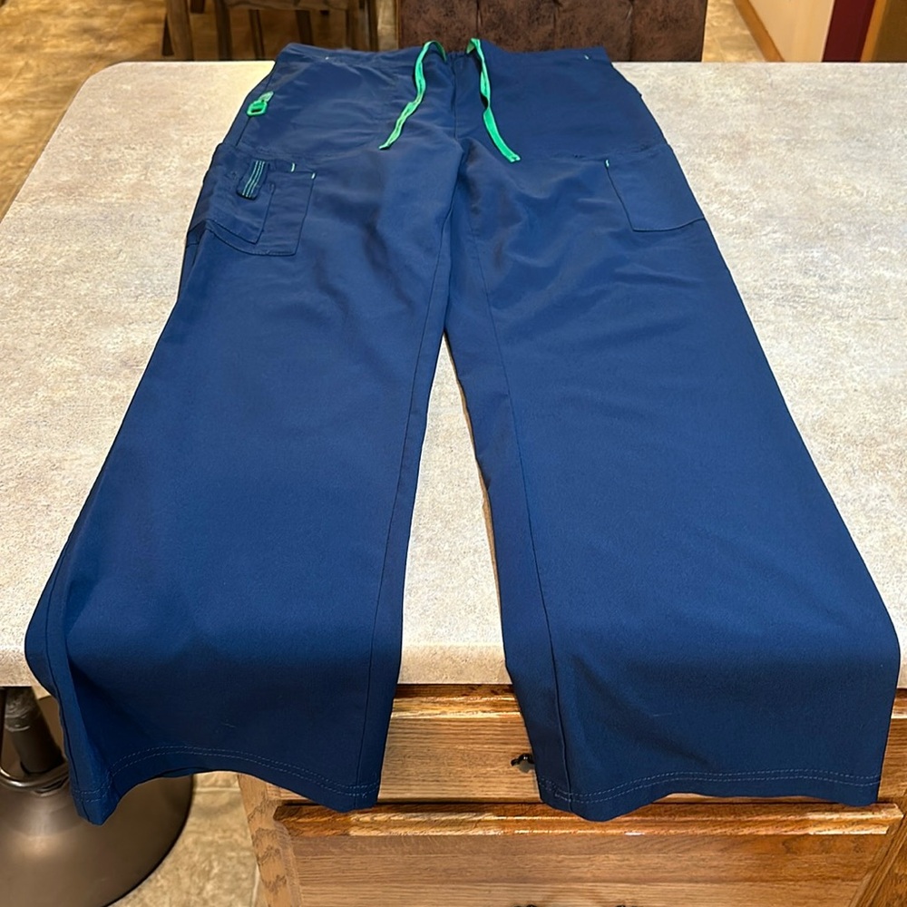 Carhartt Navy Blue Pants with Green Accents